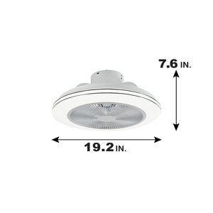 Ventilador de techo con control remoto de luz LED Bldc inteligente moderno con control remoto de aplicación de dormitorio silencioso con Wifi Tuya - Product Image 6