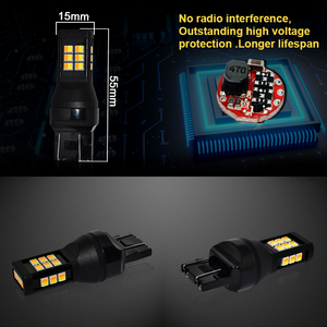 สวิตช์7443สองสีสำหรับ P21w CANbus นำ1156 1157 3157 LED G-VIEW 2025ใหม่ - Product Image 4