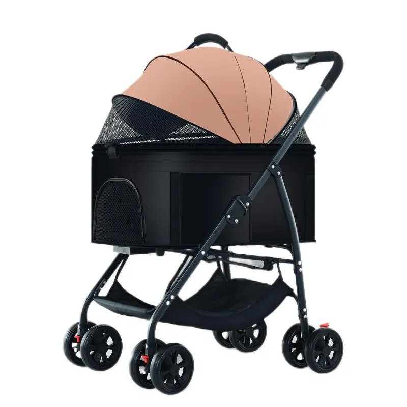 Aluminium Luxus schöne Träger und Show Trolley Pet große 4 Räder großen Kinderwagen für Hund