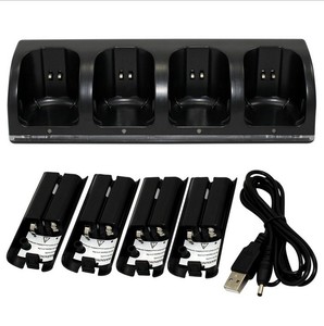 Nintendo Wii için USB şarj kablosu 4 In 1 şarj standı ile Nintendo Wii denetleyici şarj edilebilir pil paketi - Product Image 2
