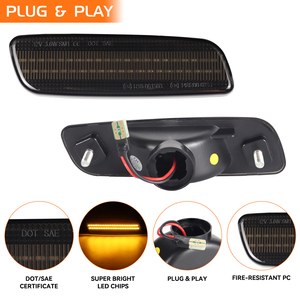 Lexus için 2 adet ön Side Marker gösterge lambası Lexus GS400 GS430 LS400 Scion xA Prius baz led tekrarlayıcı reflektör flaşör işık - Product Image 4