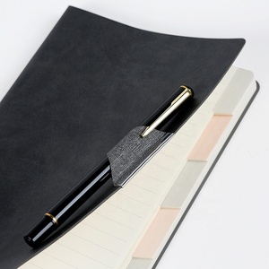 Pestañas de índice de papel personalizado negro, tamaño A5, B5, con bucle para bolígrafo - Product Image 2