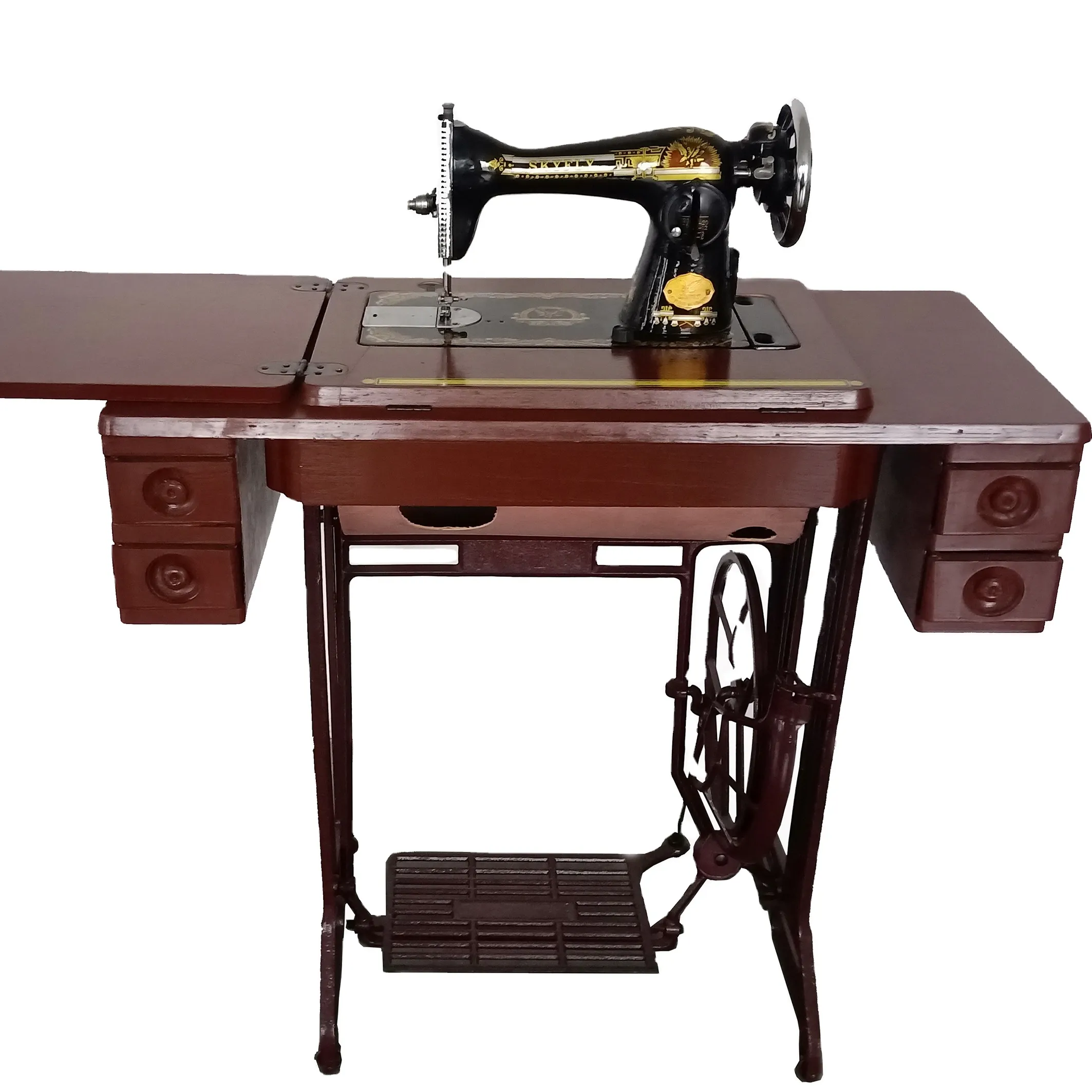 A Complete Set JA2-1/JA2-2 Household Sewing Machine with 5-drawer Table and Stand