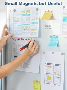 Bmag Nam Châm Đất Hiếm nam châm tủ lạnh hình tròn nhỏ nam châm văn phòng Neodymium cao cấp đa dụng (màu bạc) - Product Image 4