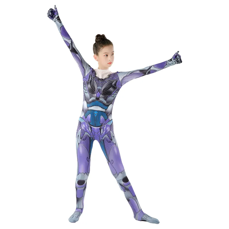 Alita Jumpsuit Halloween Tight Costume For Women And Children Movie TV & Movie Cosplay Costume