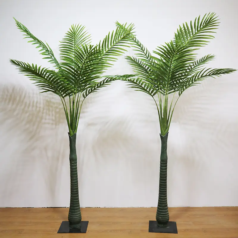 Artificiale bella albero di palma di plastica verde di palma di cocco alberi