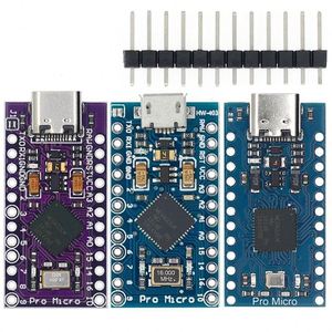 Pro Micro ATmega32U4 5V 16MHz sostituire ATmega328 per arduino ATMega 32 u4 Pro Mini con 2 fila Pin intestazione