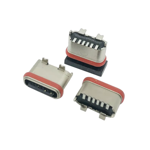防水立式SMT安装锌合金外壳USB连接器C型6针母，方便连接 - Product Image 3