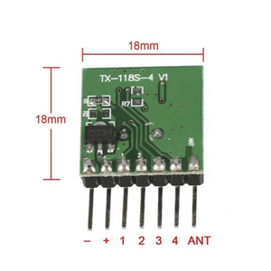 RF433Mhz 1527 Código de aprendizaje Control remoto inalámbrico 433,92 Mhz Módulo transmisor para componentes electrónicos de luz de puerta de garaje - Product Image 3