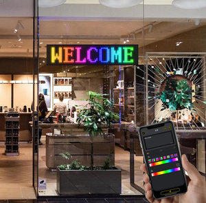 Smartphone-Steuerung Weiche LED-Anzeige Flexible Remote-LED-Fenster anzeige LED-Bildschirm