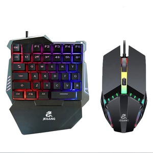 Juego de teclado y ratón de una mano, diseño de botón de juego de 35 teclas, paquete combinado de juego móvil 2 en 1, 1, 2 - Product Image 1
