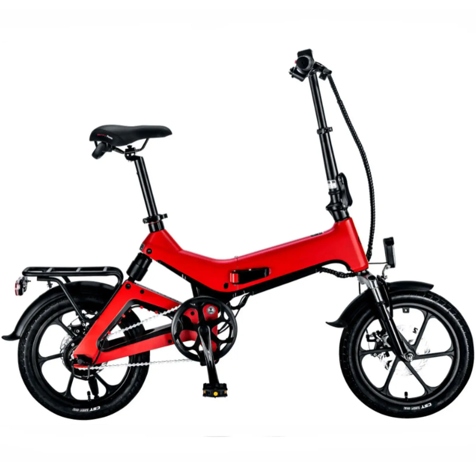 Bicicleta eléctrica portátil de 16 pulgadas con neumáticos gordos, motor eikes de 250W, bicicleta eléctrica plegable, fábrica china directa para adultos