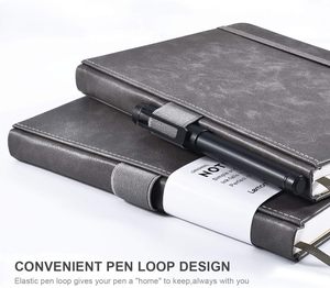 All'ingrosso A5 diario personalizzato in pelle sintetica con cinturino elastico stampato Logo del marchio diario taccuino in tessuto per taccuino - Product Image 4