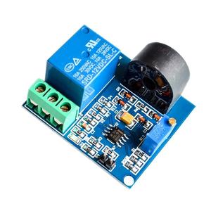 Módulo de sensor de detección de corriente CA Módulo de protección de relé de 12V 5A Salida de interruptor de protección contra sobrecorriente - Product Image 1