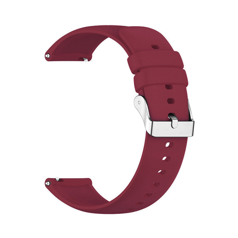 Boucle C11 bordeaux-argent
