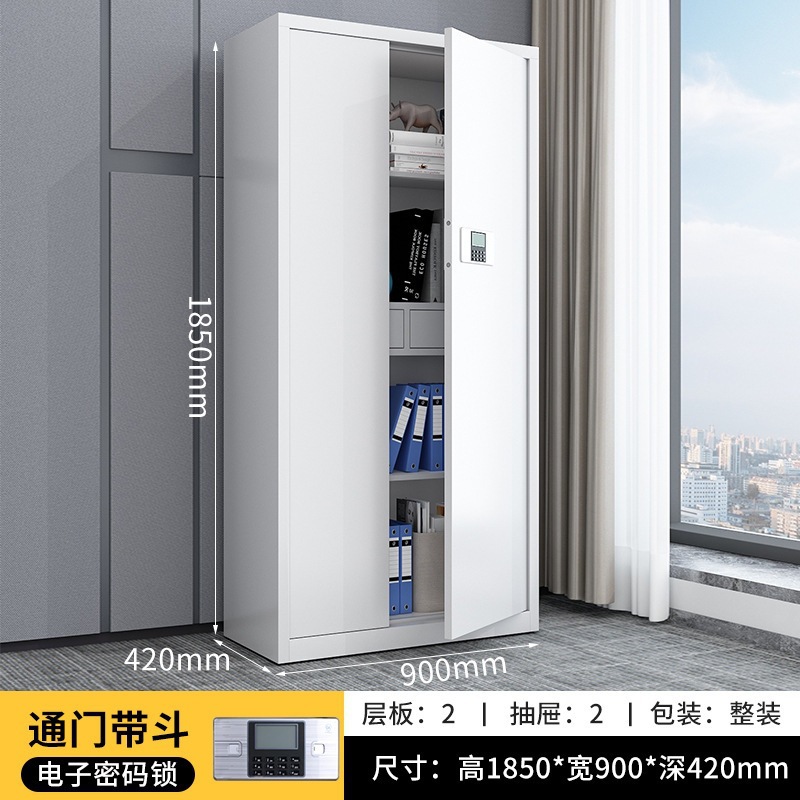 White with a through door