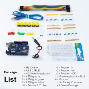 Lo Starter Kit LAFVIN Include Mini Breadboard a 170 punti, Led, filo Jumper e pulsante con R3 Ch340 per Arduino - Product Image 6