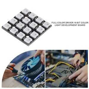 WS2812B anello LED RGB 16 bit WS2812 5050 luci LED RGB con modulo Driver integrato pannello lampada a LED a 16 bit per Ardu - Product Image 5