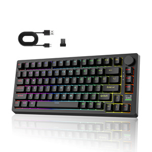 Tastiera da gioco Wireless retroilluminabile RGB batteria 5000mAh per tastiera Bluetooth 5.0 USB-C Display digitale - Product Image 1