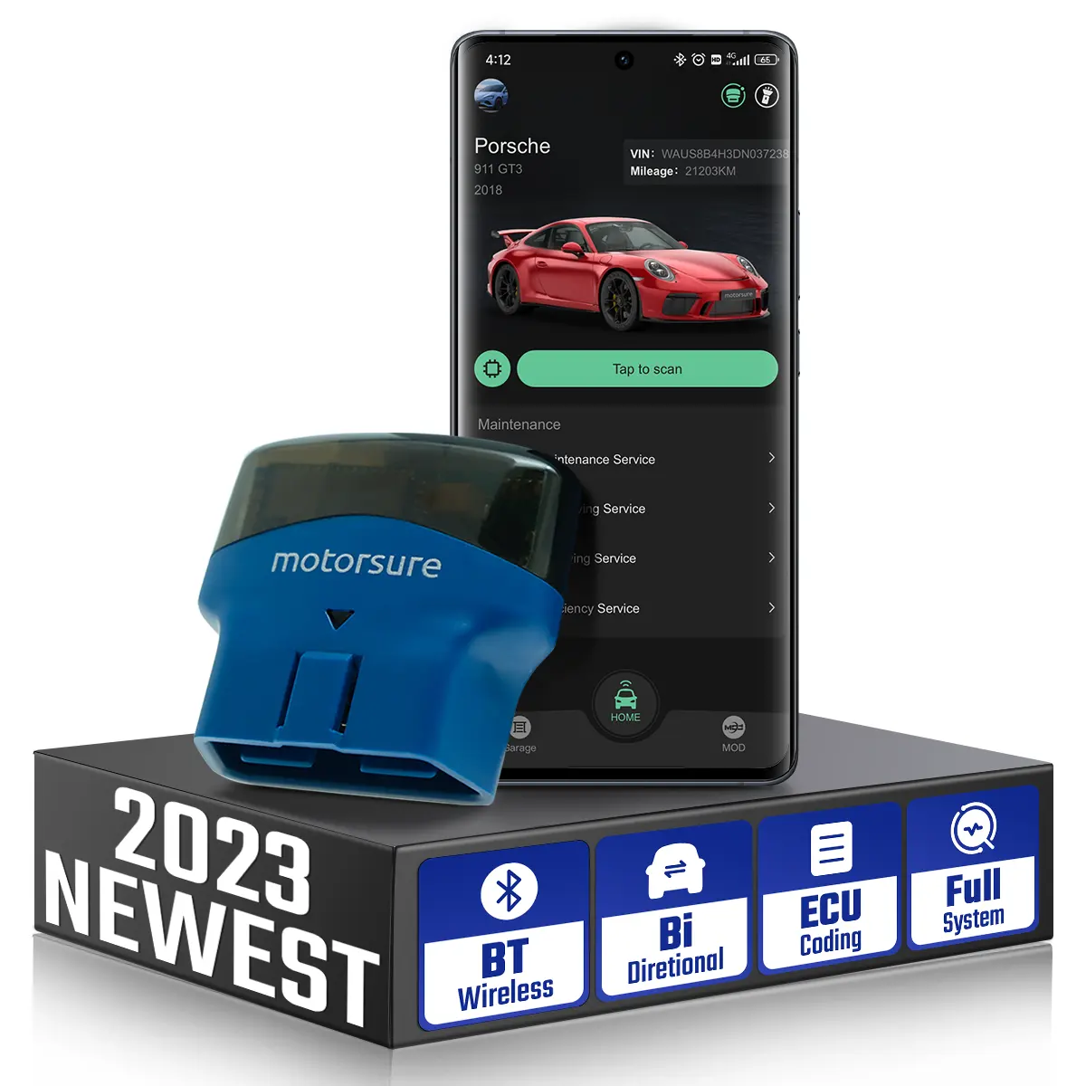 Diagnósticos de Audi de próxima generación: escáner Blue Driver OBD2 para solución de problemas y Codificación avanzadas