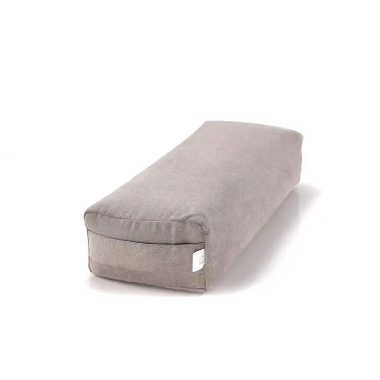 卸売環境にやさしいオーガニックコットン瞑想クッション長方形大型ヨガボルスター枕そば詰め物