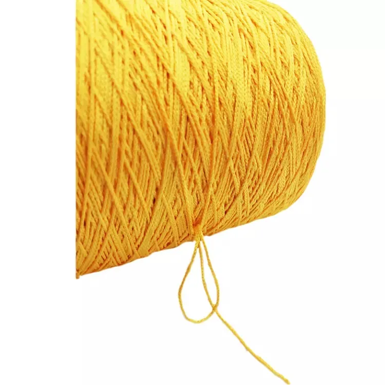 Customized Polyester 400D Dyed Staightly Continuous Filament Sewing Thread Rope Fringe Thread Braided Cord For Book