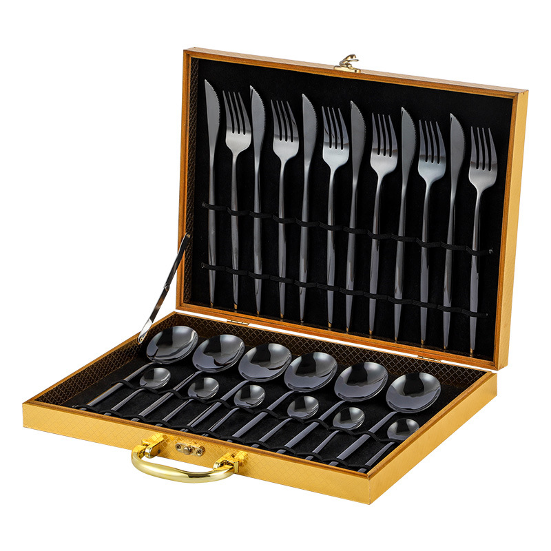 Black 24-Piece Set