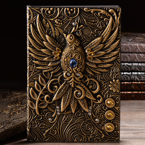 A5 Retro <strong>Embossed</strong> <strong>Notebook</strong> Business Student Hardcover <strong>Notebooks</strong> - Product Image 3