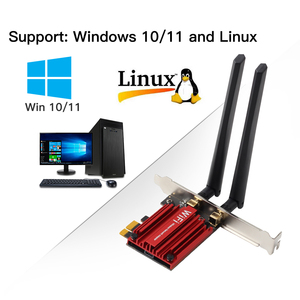 6Ghz Tri Band Intel AX210 5374Mbps <strong>Wi</strong>-<strong>Fi</strong> 6E for BT 5.2 PCIE Wireless Network Card Adapter 802.11AX 2.4G/<strong>5GHz</strong> WiFi Card PC - Product Image 2