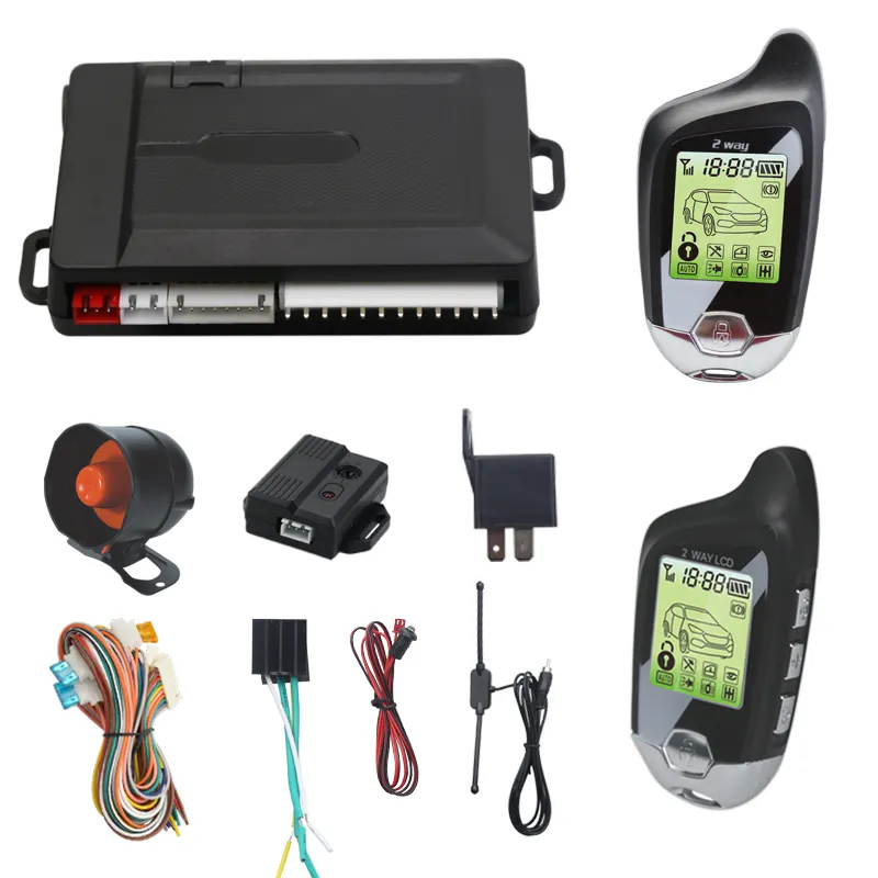 Auto Auto Universal Alarm Sicherheits system Ferns tart 2-Wege-Dose Bus Auto Alarm DC 12V Universal Start Motor Kit Smart 100m ~ 200m