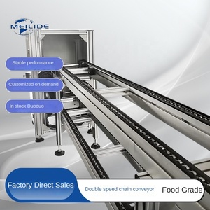 电子工厂流水线物料搬运设备用双层双速链式输送机 - Product Image 4