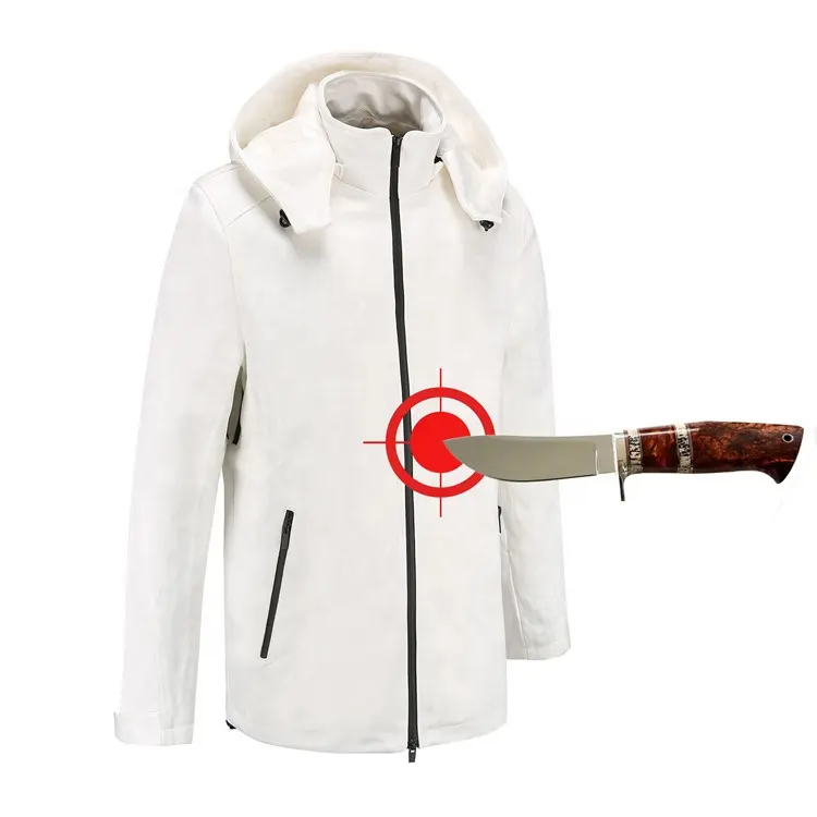 Gujia Daily Wear Atmungsaktive Conceal Safe Knife Stabbing Sicherheit Weißer Schutz Schnitt beständige stichs ichere Jacke