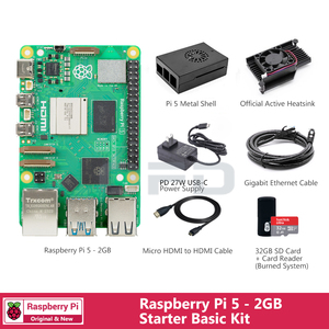 Raspberry Pi 5 2GB/4GB/8GB RAM Starter Basic Kit Official Starter Basic Camera Display PCIe Expansion Raspberry Pi 5 Kit
