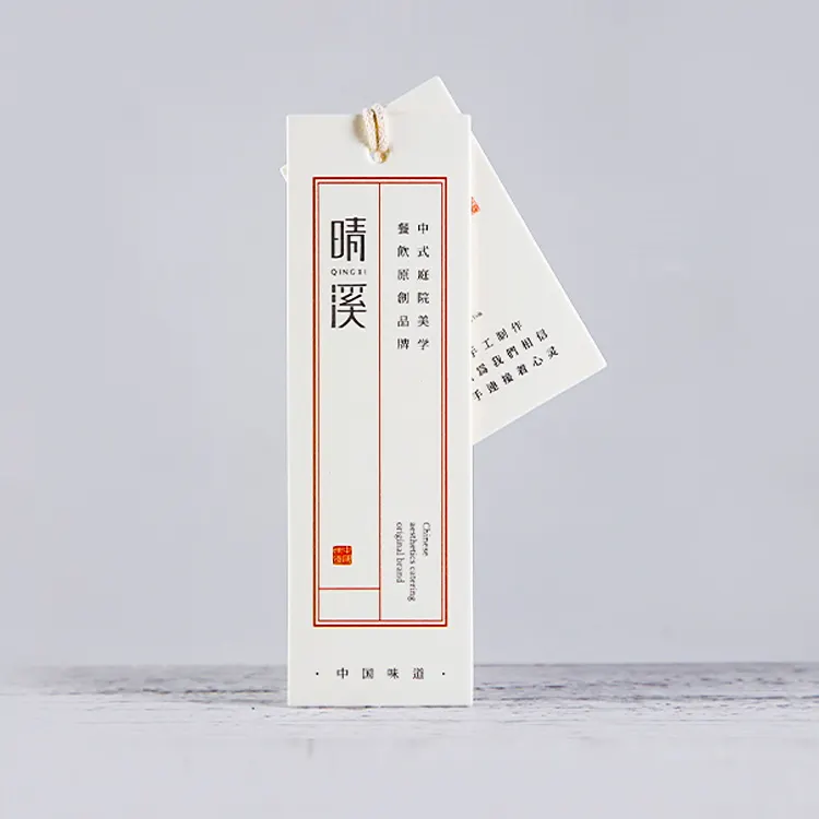 Luxus kunden spezifische Matt Laminat ion Karton Kleidung Etikett Hang Tag Druck