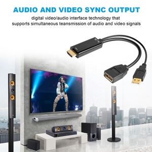 <strong>HDMI</strong> Male to DP Female Adapter 4K 2K@60Hz HDCP2.2 <strong>HDMI</strong> to DisplayPort Adapter with USB Power Compliant with Xbox One/PS4/PS5