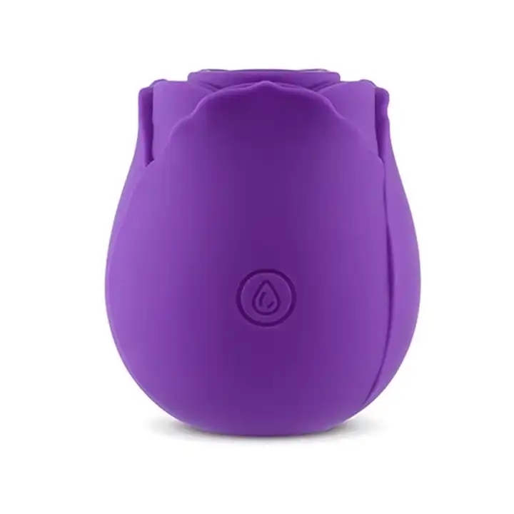 Vibrador de succión de rosas-púrpura