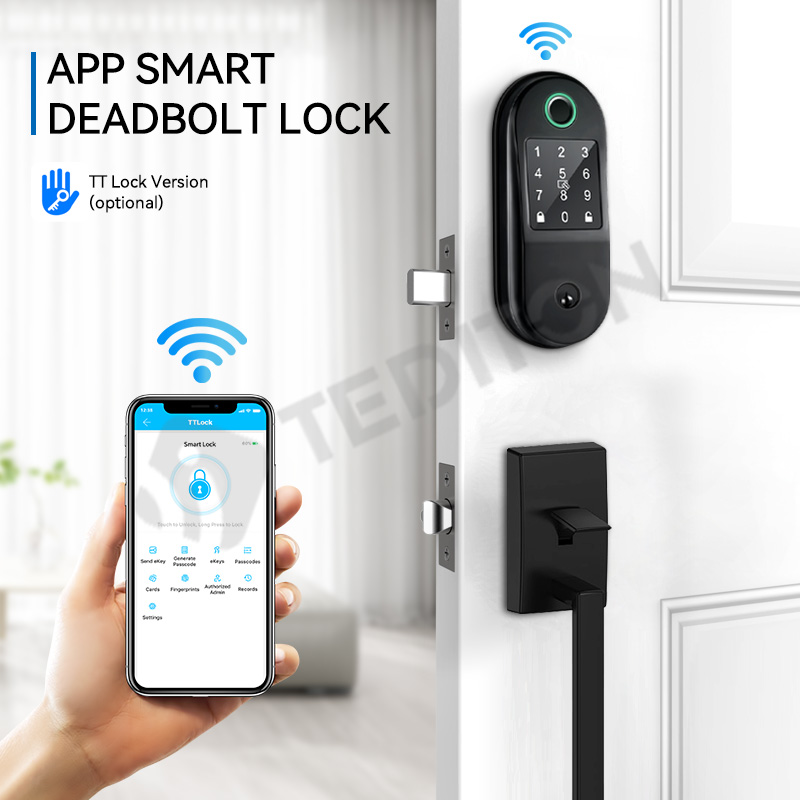 TT lock app Airbnb WiFi electronic Password door lock with fingerprint scanner smart locks