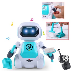 Robot de control remoto inteligente con herramienta de limpieza para niños, juguete de robot de control remoto inteligente con función de prevención de obstáculos - Product Image 5