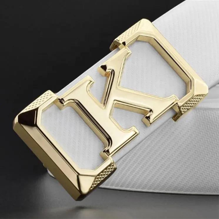 Thiết Kế Riêng Của Bạn Bạc Mạ Tùy Chỉnh Logo Thư Kim Loại Thương Hiệu Tấm Belt Buckles