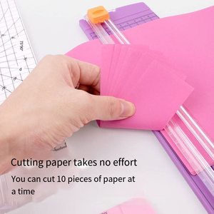 Bview sanat 2 yönlü kesme A4 kağıt kesici Mini kağıt kesici öğrenci DIY manuel defter kesici basın slayt scuknife bıçak - Product Image 6