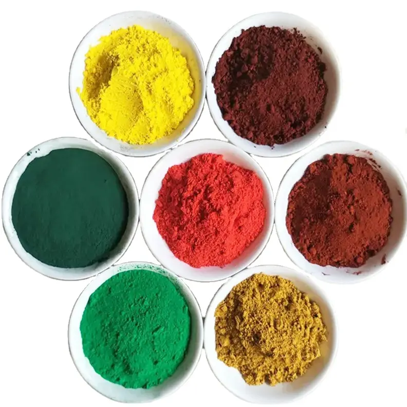 Polvo de pigmento Fe2o3 de alta calidad, polvo de óxido férrico, Hormigón/pigmento, óxido de hierro de grado Industrial, óxido férrico rojo