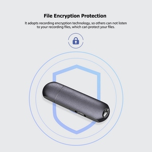 8 ГБ мини-диктофон с активацией голоса USB 2,0 флэш-накопитель 96 часов записи файлов шифрования один сенсорный диктофон - Product Image 6