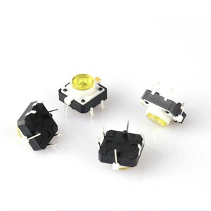 Mini 12*12 tact anahtarı ile ışık LED küçük 4p kırmızı yeşil turuncu beyaz 12*12*7.3 konumlandırma anahtarı - Product Image 3
