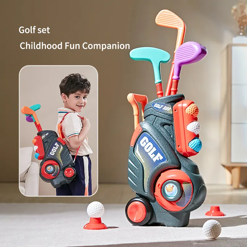 Mais novo trending brinquedos indoor outdoor sports score toy golf game set golf toy contest for kids