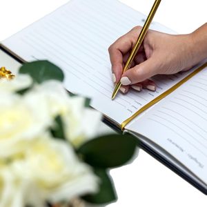 Wholesale Custom Hardcover <strong>Memory</strong> Frame <strong>a</strong> Celebration of Life Box Suite with Pen Memorial Funeral Guest Book with Pen Set - Product Image 4