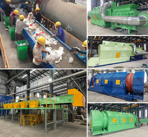 Kommunale Sortier linie für feste Abfälle Maschinen ausrüstung Stadt abfalls ortier system manuelle Sortier plattform - Product Image 6