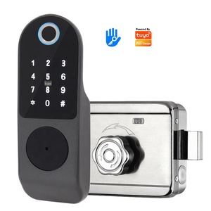 TTLOCK Smart Lock oder Tuya Wifi Elektronisches Schloss für Holztür Apartment Swing Gate Intercom Kompatibles elektrisches Felgen schloss - Product Image 1