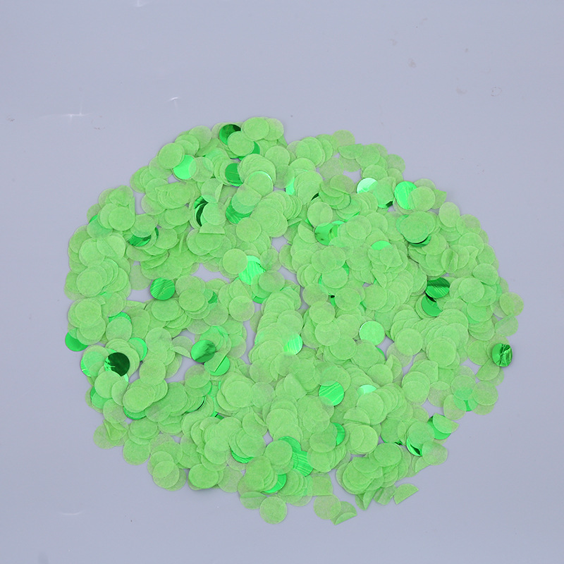 colorful Green small disc, 1.5-2 cm