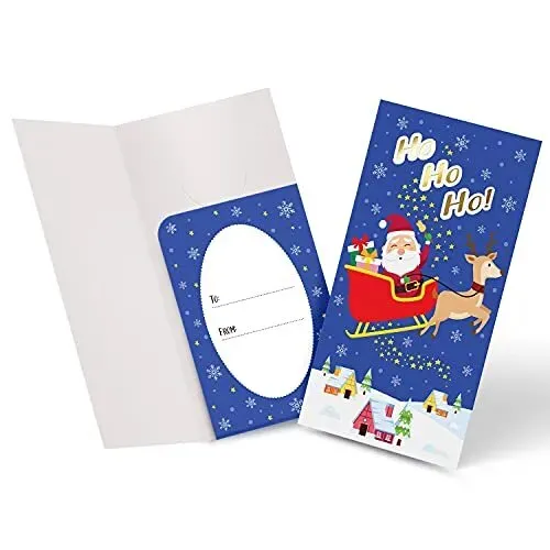 2024 Ensemble de cartes de voeux de Noël personnalisables pour cadeaux pour souhaits de Noël personnalisés