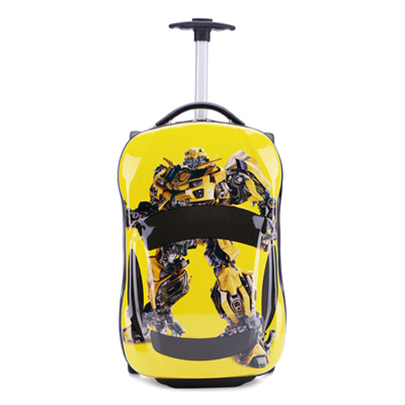 equipaje de coche amarillo